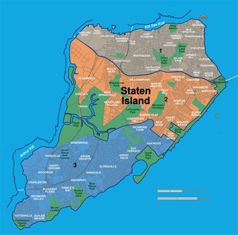 map  staten island neighborhoods ontheworldmapcom