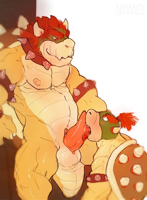 rule 34 boarred bondage bowser bowser jr fellatio gay incest male