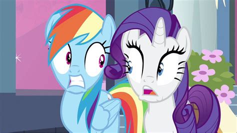 Image Rarity And Rainbow Dash Shocked S2e25 Png My