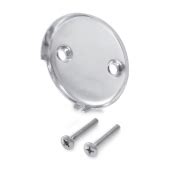 hole replacement bath tub overflow faceplate chrome plated pexuniverse