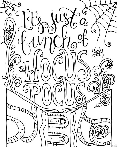 hocus pocus coloring page fall coloring pages halloween