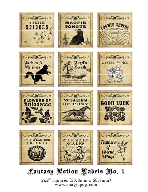 images   printable potion labels  printable