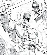 Daredevil Coloring Pages Getcolorings sketch template