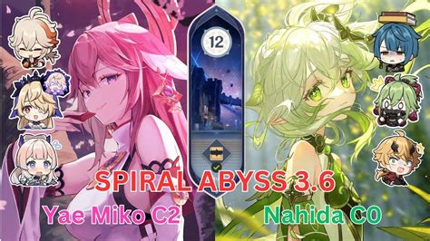 Mikomi Taser And Nahida Rainbow New Spiral Abyss 3 6 Floor 12