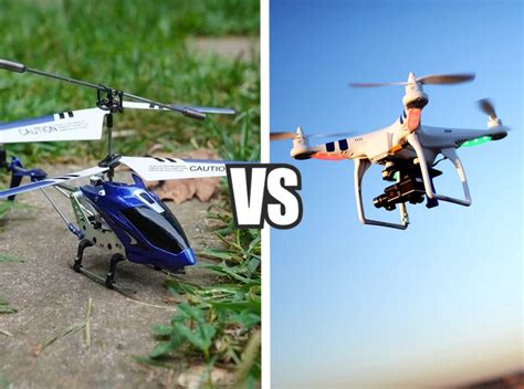 helicopter  drone  main differences