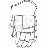 Hockey Glove sketch template