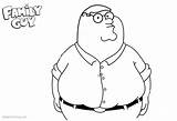 Coloring Pages Guy Family Peter Griffin Dad Color Printable Kids sketch template