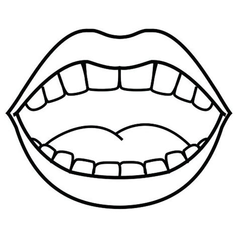 mouth coloring page  getdrawings