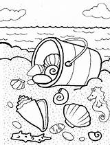 Coloring Pages Items Beach Getcolorings sketch template