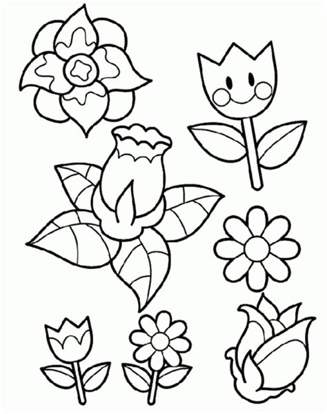 spring flower coloring sheets background super coloring