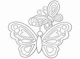 Butterflies Suncatcher sketch template