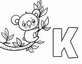 Koala Coloring Para Colorear Letra Dibujos Coloringcrew Dibujo Abecedario Del sketch template