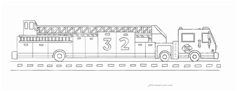coloring page fire truck elegant    fire truck truck