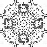 Celtic Knot Outline Complex Coloring Knots Patterns Pages Choose Board sketch template