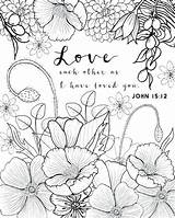 Coloring Pages Adult Adults Printable Sheets Scripture Flower Realistic Bible Verse Verses John Colouring Color Live Laugh Downloadable Print Book sketch template