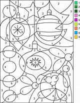 Christmas Number Color Coloring Pages Nicole Kids Print Book Adults Kleuren Tree Florian Created Code sketch template