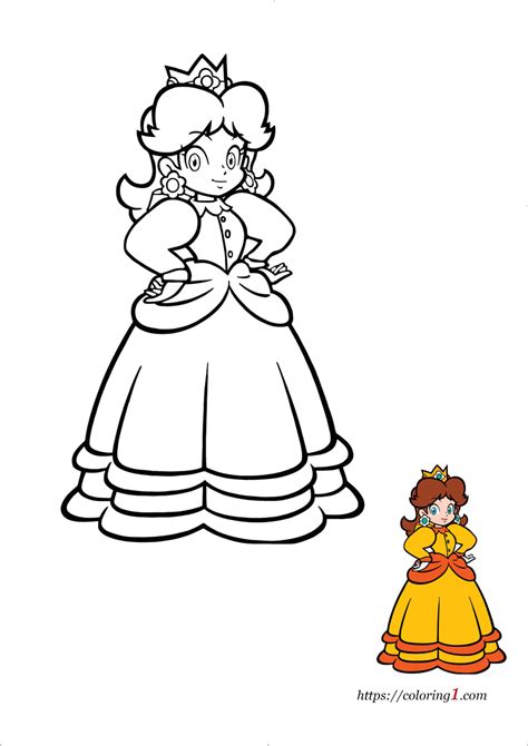 princess daisy  super mario coloring pages   coloring sheets