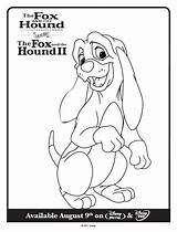 Fox Hound Coloring Pages Kids Color Printables Print Squirtle Dog Movie sketch template