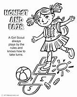 Coloring Scout Girl Honest Daisy Fair Pages Scouts Honesty Petal Law Petals Book Color Lupe Makingfriends Activities Girls Printable Print sketch template