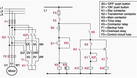 autotransformer starter control circuit diagram