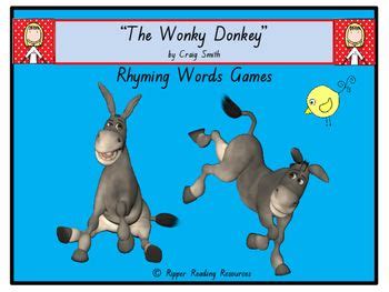 wonky donkey vocabulary games inferring   rhyming