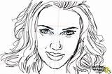 Scarlett Johansson Drawingnow sketch template