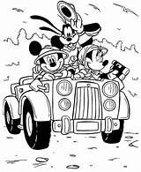 Mickey Mouse Coloring Safari Friends Going sketch template