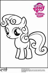 Sweetie Mlp Pony Colorear Colouring Designg sketch template