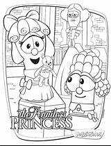 Coloring Pages Veggie Tales Veggietales Princess Penniless Activities Bible God Everywhere Print Blessings Mama Printable Children Rainbow Homeschool Sheets Color sketch template