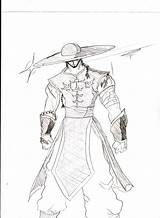 Kung Lao Mortal Kombat Kaiserkleylson Fc02 sketch template