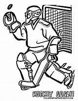 Coloring Pages Hockey Nhl Goalie Colouring Player Jets Winnipeg Book Printable Color Logo Goalies Kids Goalkeeper Sports Boys Clipart Sheets sketch template