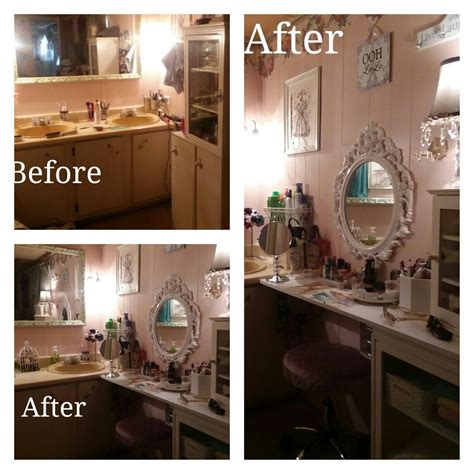 updated master bath vanity    vanity   mascot mobile home master bath vanity