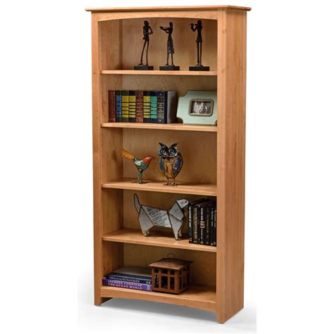 archbold furniture alder bookcases open bookcase   shelves godby