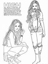 School High Musical Coloring Pages Sharpay Evans Beautiful Printable Coloring4free Search Print sketch template