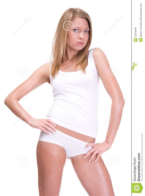 Girl In Underwear Royalty Free Stock Image Image 13278246