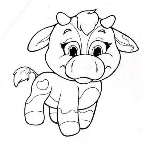 cute coloring pages  baby cows animal coloring pages  coloring