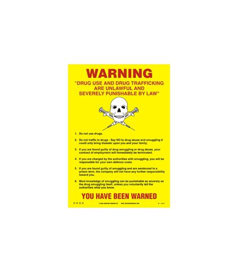 safety and training posterst white vinyl poster drugs use