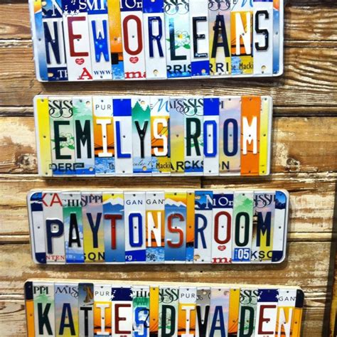 personalized license plate art pieces   simpler time