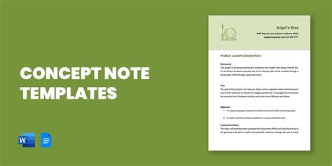 concept note templates samples word  excel te vrogueco