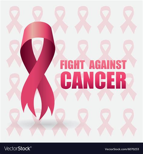 fight against breast cancer campaign royalty free vector