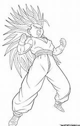 Gohan Saiyan Super Coloring Teen Pages Drawing Lineart Ssj2 Drawings Kamehameha Anime Pre Comments Sketch Template Coloringhome sketch template