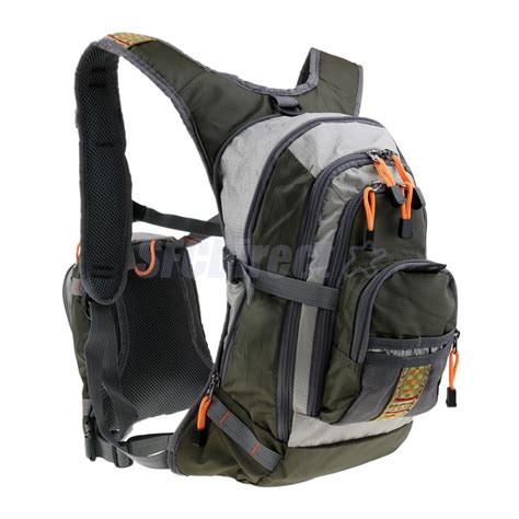 fly fishing backpack chest pack bag combos multi pockets outdoor sports hiking camping backpack