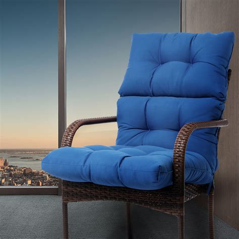 classic stripe outdoorindoor high  chair cushion square high rebound foam chair cushion
