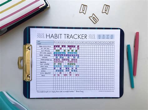 day habit tracker printable  crush  goals