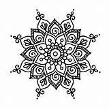 Mandalas Mandala Easy Henna Simple Drawing Choose Board Tattoo sketch template