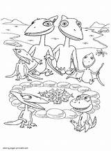Dinosaur Train Coloring Pages Sheet Printable Animated Series sketch template