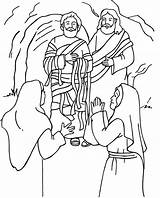 Lazarus Resurrection sketch template