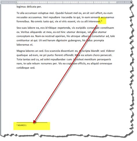 add numbered footnotes easily   ms word  document