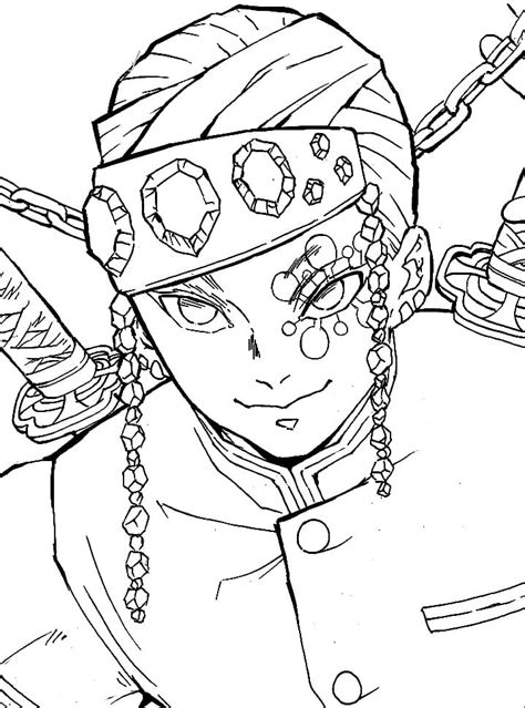 demon slayer coloring pages   demon coloring pages slayer