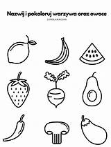 Kolorowanki Owoce Warzywa Wydruku Druku Kolorowankę Wydrukuj sketch template